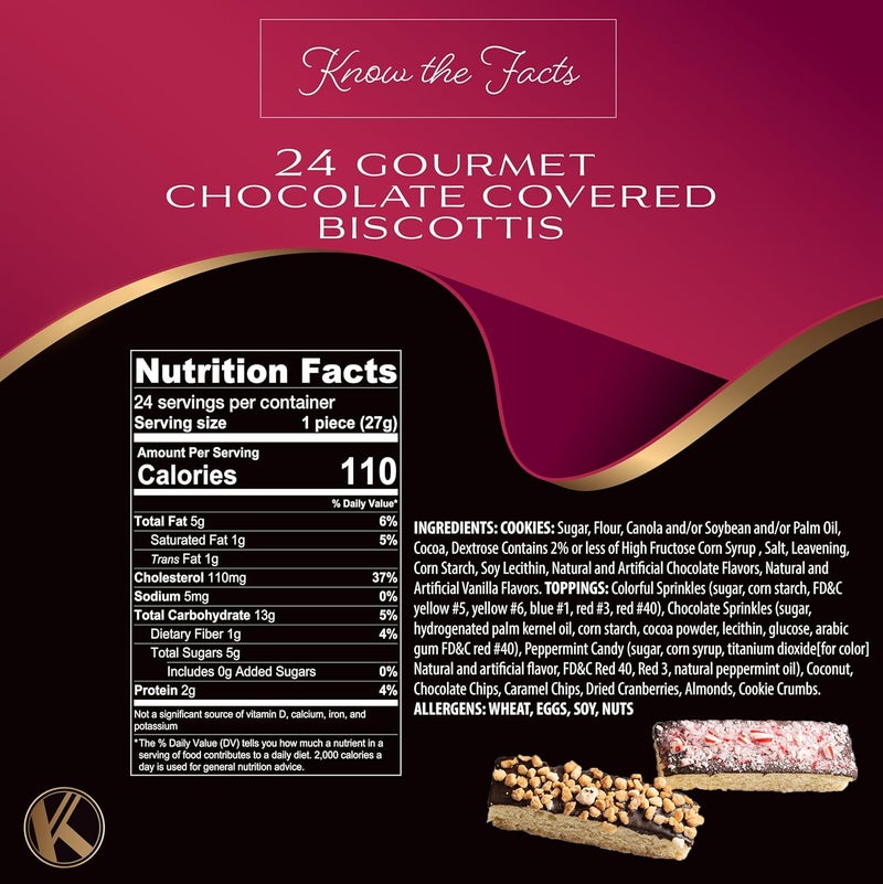 Nut Cravings Kremery Chocolate Covered Biscotti Cookies Gift Basket - Image 2